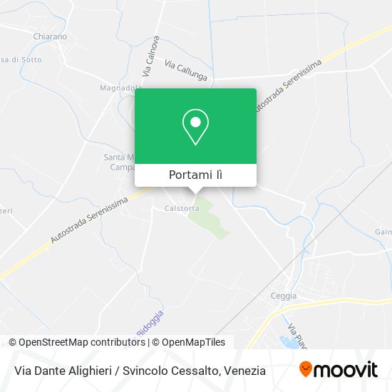 Mappa Via Dante Alighieri / Svincolo Cessalto