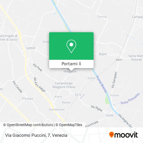 Mappa Via Giacomo Puccini, 7