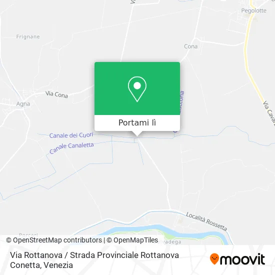 Mappa Via Rottanova / Strada Provinciale Rottanova Conetta