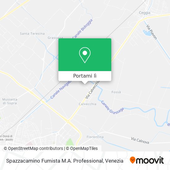 Mappa Spazzacamino Fumista M.A. Professional