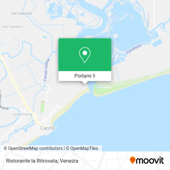 Mappa Ristorante la Ritrovata