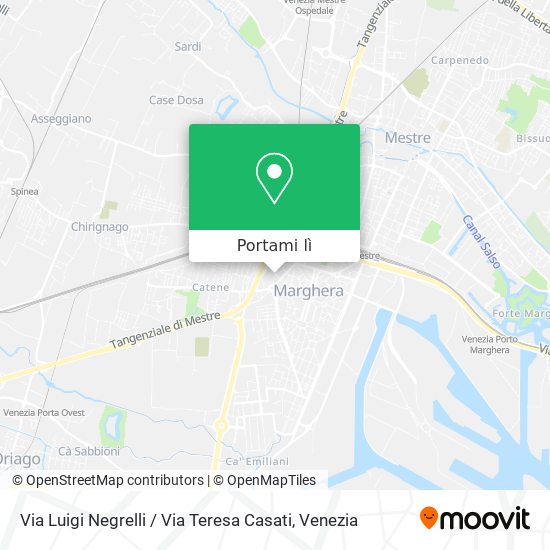Mappa Via Luigi Negrelli / Via Teresa Casati
