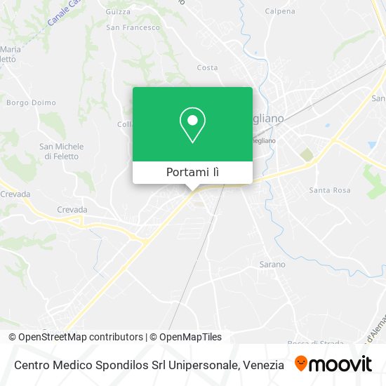 Mappa Centro Medico Spondilos Srl Unipersonale