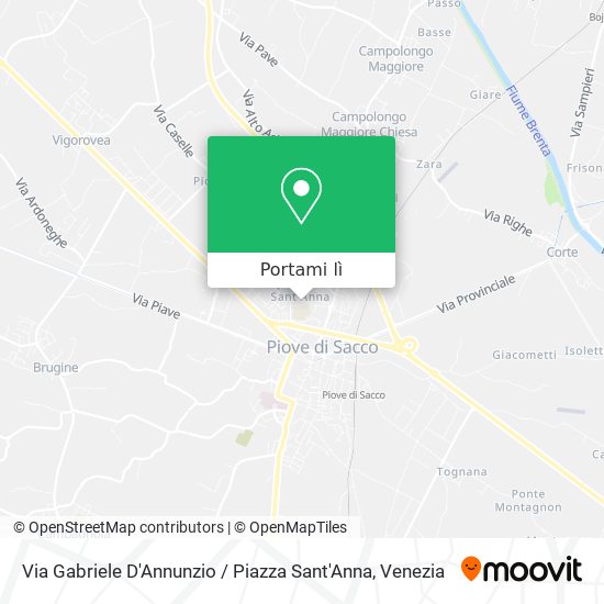 Mappa Via Gabriele D'Annunzio / Piazza Sant'Anna