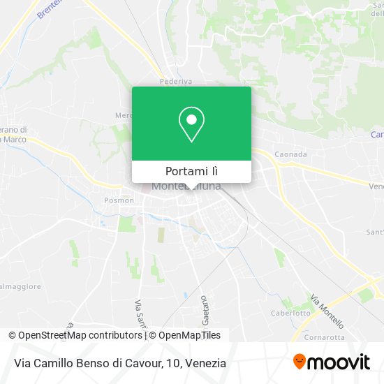 Mappa Via Camillo Benso di Cavour, 10