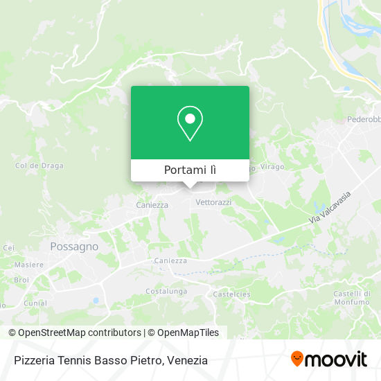 Mappa Pizzeria Tennis Basso Pietro