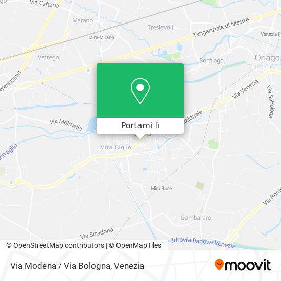 Mappa Via Modena / Via Bologna