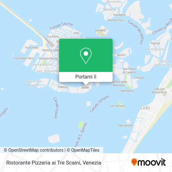 Mappa Ristorante Pizzeria ai Tre Scaini