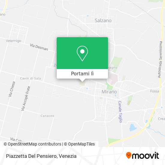 Mappa Piazzetta Del Pensiero