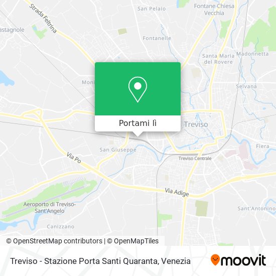 Mappa Treviso - Stazione Porta Santi Quaranta
