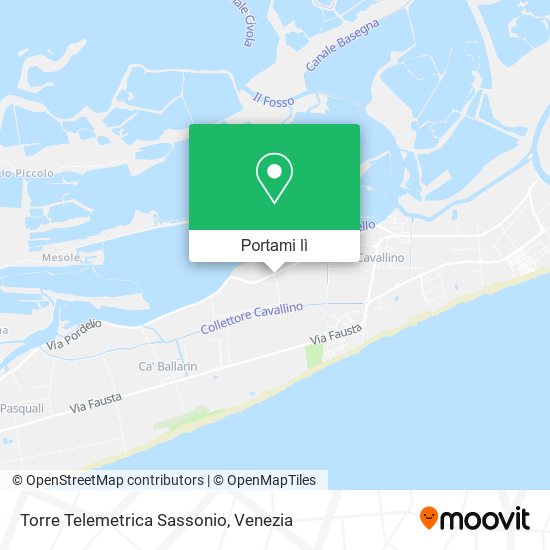 Mappa Torre Telemetrica Sassonio