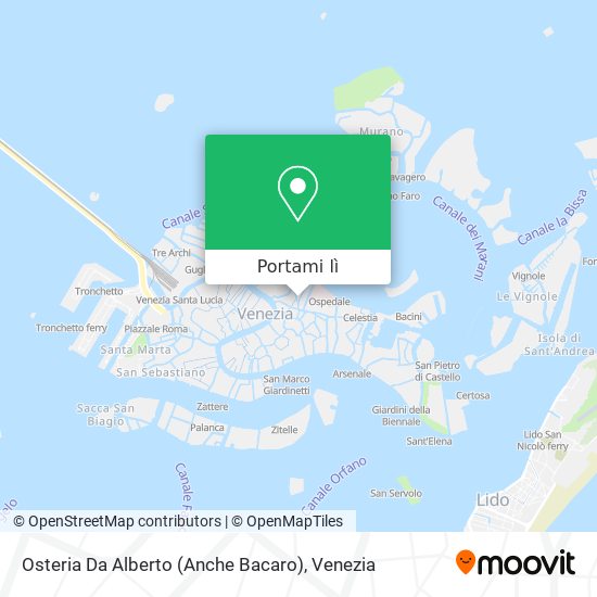 Mappa Osteria Da Alberto (Anche Bacaro)