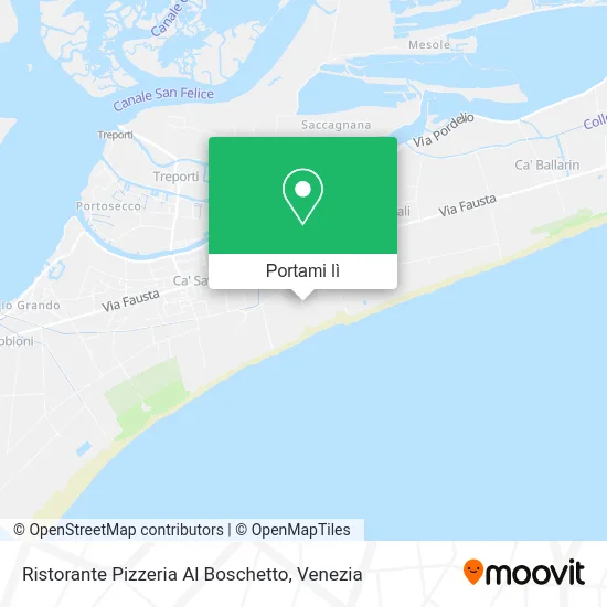 Mappa Ristorante Pizzeria Al Boschetto