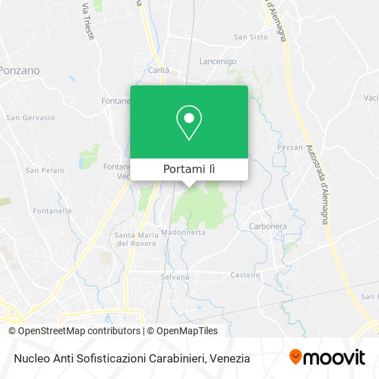 Mappa Nucleo Anti Sofisticazioni Carabinieri