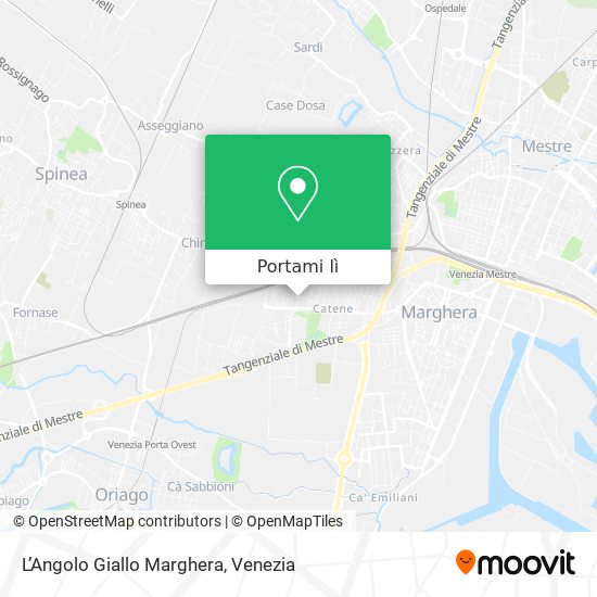 Mappa L’Angolo Giallo Marghera