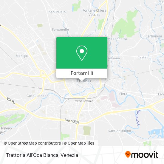 Mappa Trattoria All'Oca Bianca
