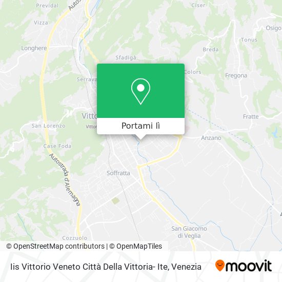 Mappa Iis Vittorio Veneto Città Della Vittoria- Ite