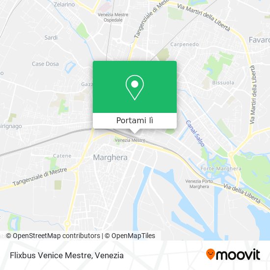 Mappa Flixbus Venice Mestre