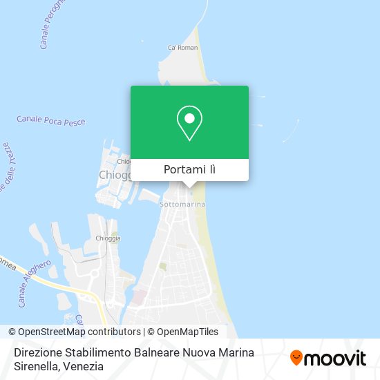 Mappa Direzione Stabilimento Balneare Nuova Marina Sirenella