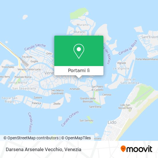 Mappa Darsena Arsenale Vecchio