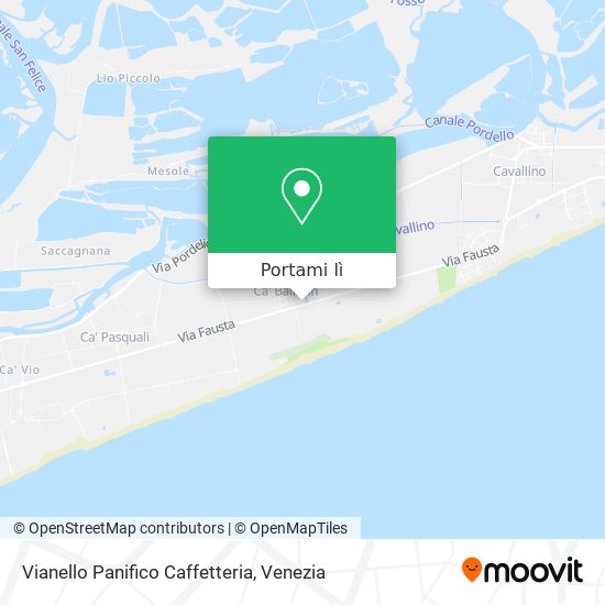 Mappa Vianello Panifico Caffetteria
