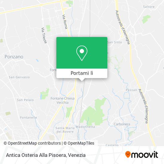 Mappa Antica Osteria Alla Pisoera
