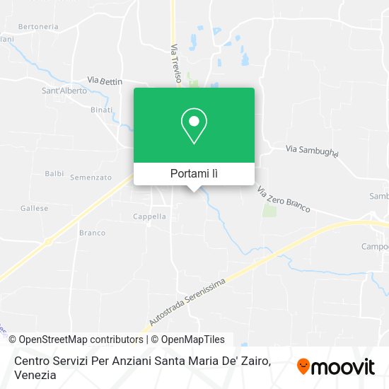 Mappa Centro Servizi Per Anziani Santa Maria De' Zairo