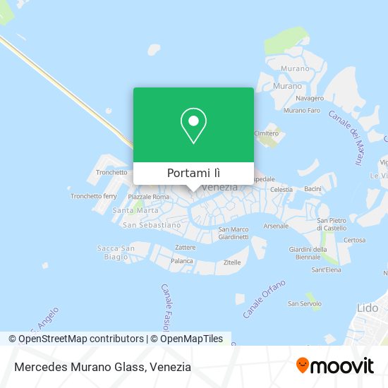 Mappa Mercedes Murano Glass