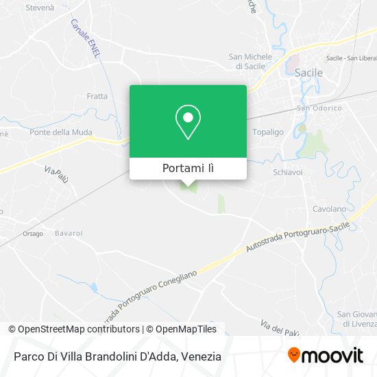 Mappa Parco Di Villa Brandolini D'Adda