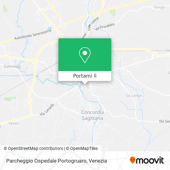 Mappa Parcheggio Ospedale Portogruaro