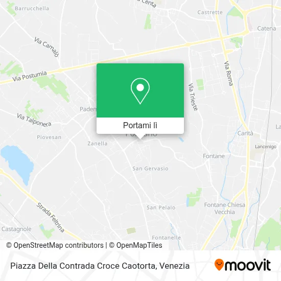 Mappa Piazza Della Contrada Croce Caotorta