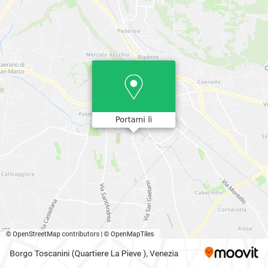 Mappa Borgo Toscanini (Quartiere La Pieve )