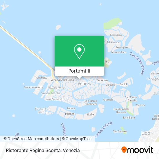 Mappa Ristorante Regina Sconta