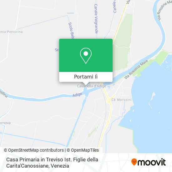 Mappa Casa Primaria in Treviso Ist. Figlie della Carita'Canossiane