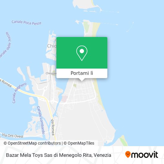 Mappa Bazar Mela Toys Sas di Menegolo Rita