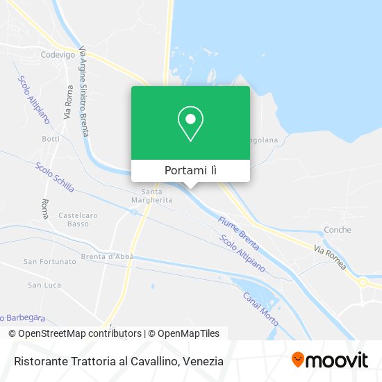 Mappa Ristorante Trattoria al Cavallino