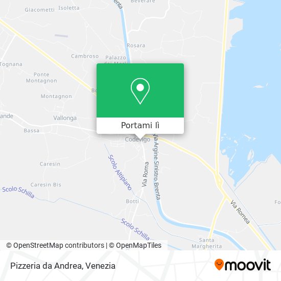 Mappa Pizzeria da Andrea