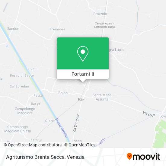 Mappa Agriturismo Brenta Secca