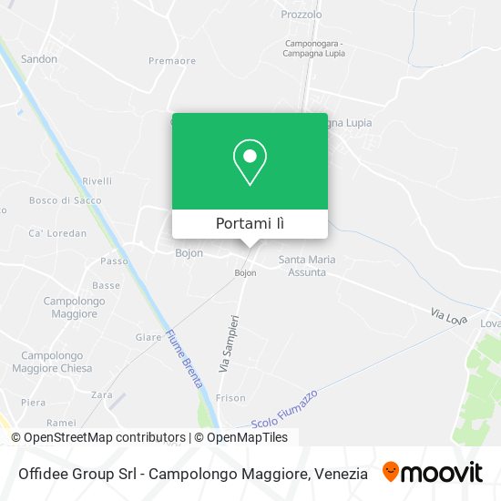 Mappa Offidee Group Srl - Campolongo Maggiore