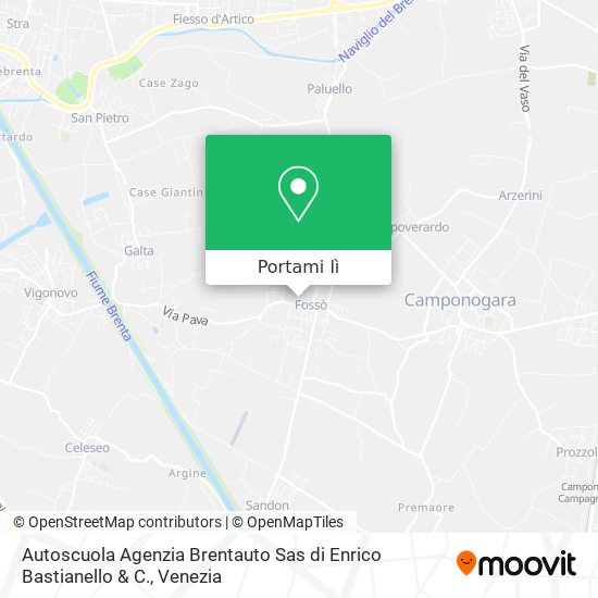 Mappa Autoscuola Agenzia Brentauto Sas di Enrico Bastianello & C.