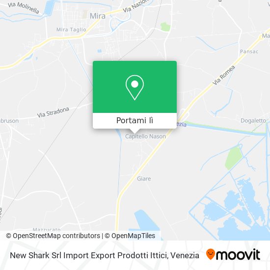 Mappa New Shark Srl Import Export Prodotti Ittici