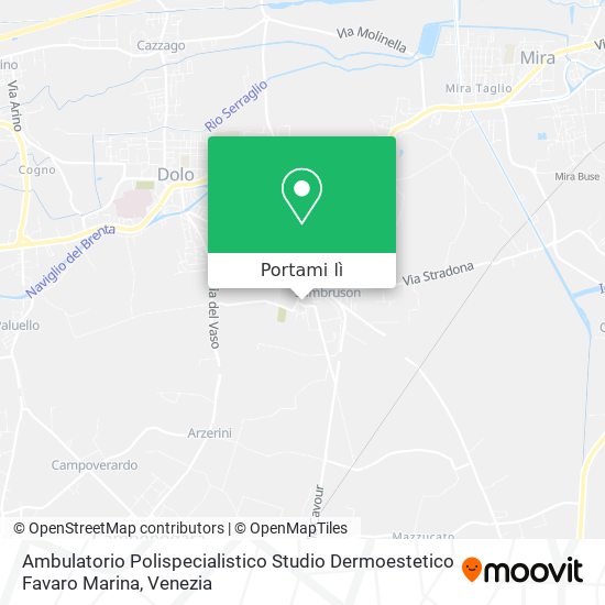 Mappa Ambulatorio Polispecialistico Studio Dermoestetico Favaro Marina