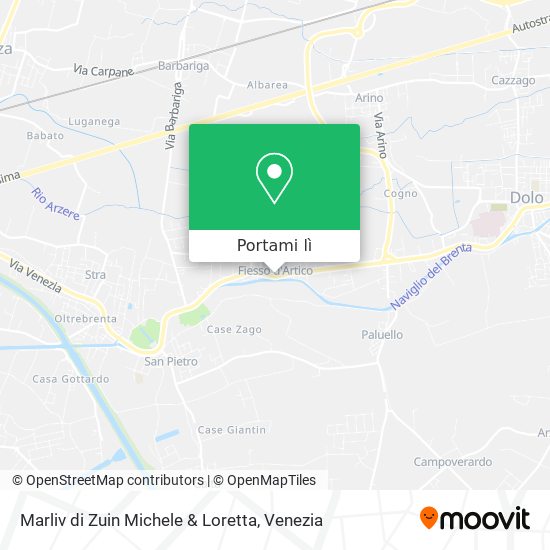 Mappa Marliv di Zuin Michele & Loretta
