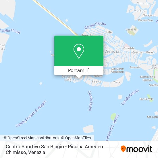 Mappa Centro Sportivo San Biagio - Piscina Amedeo Chimisso