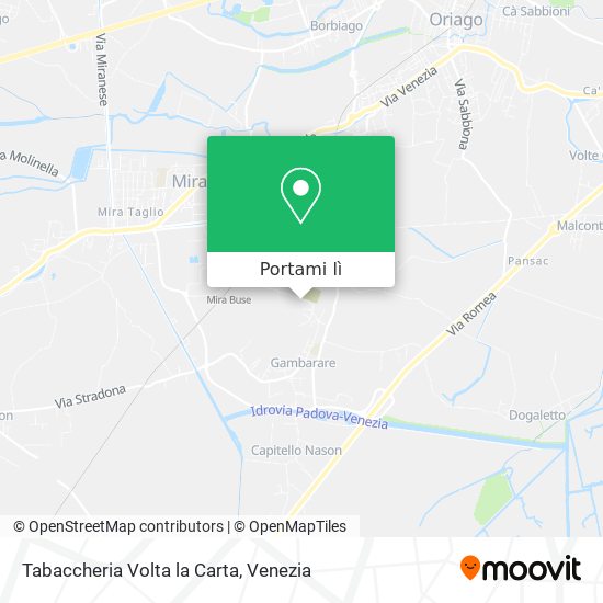 Mappa Tabaccheria Volta la Carta