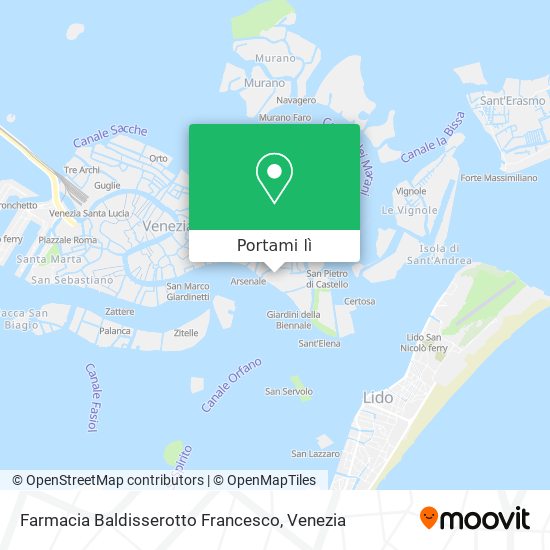 Mappa Farmacia Baldisserotto Francesco