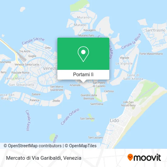 Mappa Mercato di Via Garibaldi