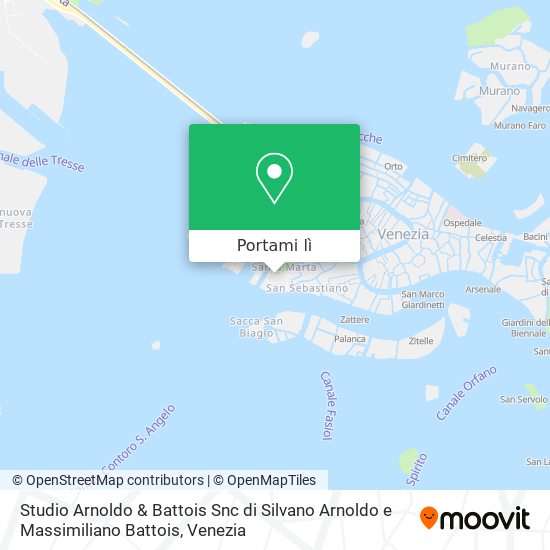 Mappa Studio Arnoldo & Battois Snc di Silvano Arnoldo e Massimiliano Battois