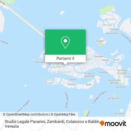 Mappa Studio Legale Pavanini, Zambardi, Colaiocco e Baldin