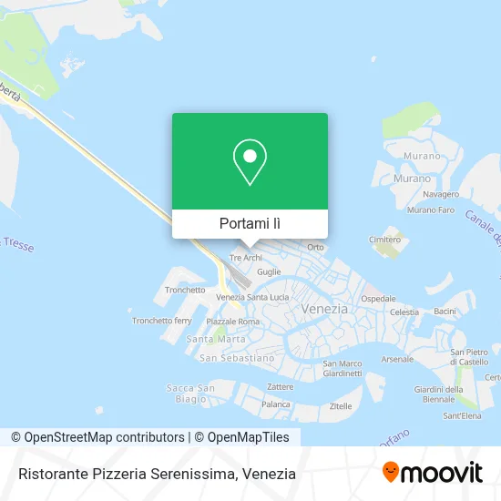 Mappa Ristorante Pizzeria Serenissima